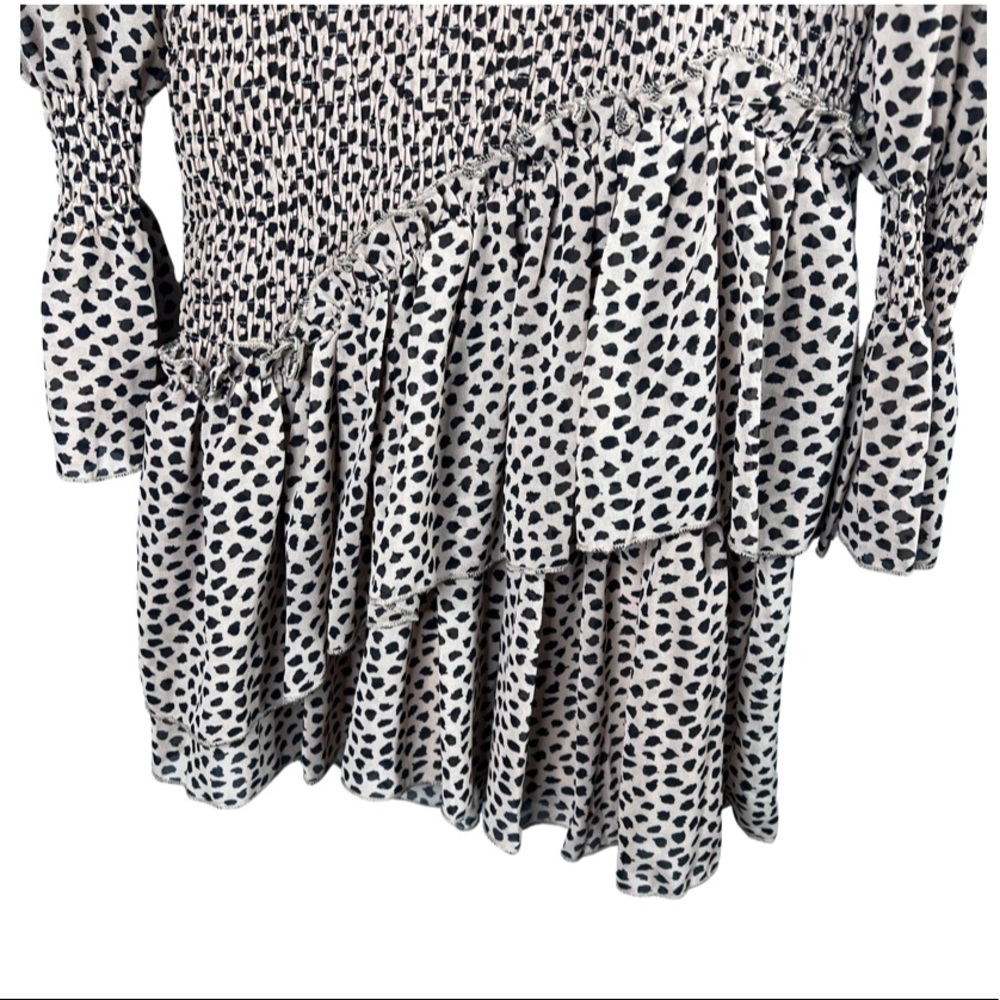 NWT FashionNova Women’s Let’s Talk Tea Mini Dress Taupe Mini Dress Size Small - Picture 6 of 11